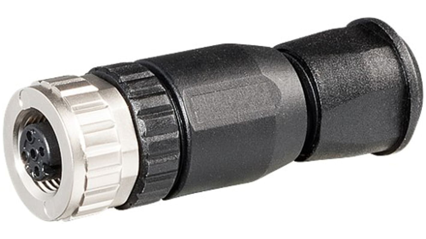 Sestava kabelů pro průmyslovou automatizaci, A: Rovný M12, 4 A, 60 V AC/DC, IP67 RS PRO