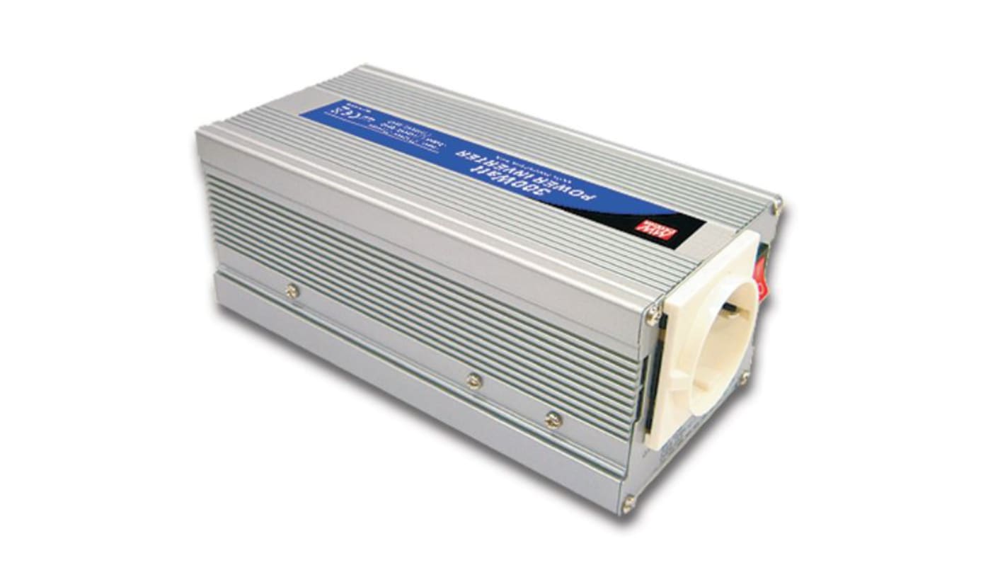 Inverter di potenza MEAN WELL, ingresso 12V cc, uscita 230V ca, 1.3A, 300W, 3 pin