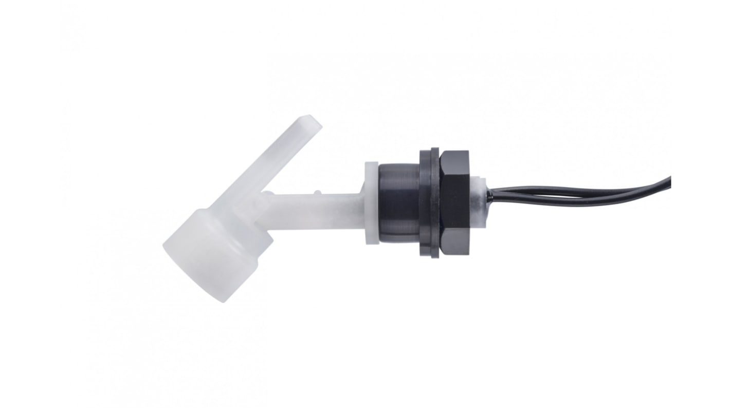 Sensata Cynergy3 LLF 70 Series Horizontal External Polypropylene Float Switch, Float, 1m Cable, SPNO, 240V ac Max, 120V