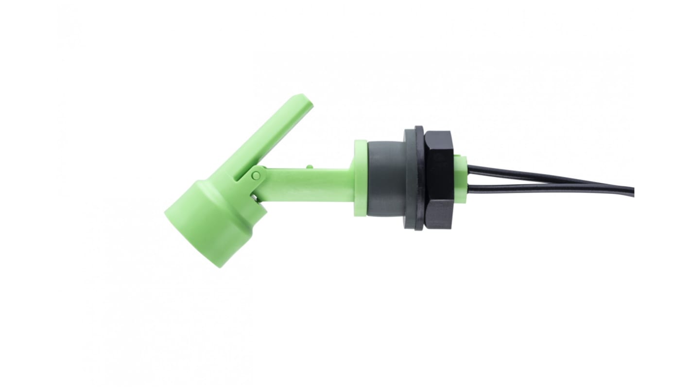 Sensata Cynergy3 LLF 70 Series Horizontal External Polyvinylidene Fluoride Float Switch, Float, 1m Cable, SPNO, 240V ac