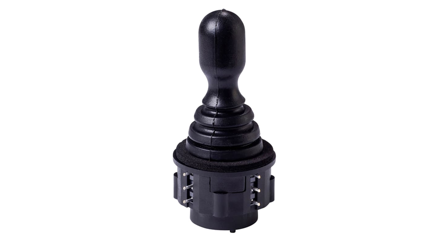 APEM NZ Joystick, 2-Achsen Potenziometrisch Dual, 125V ac / 100 mA Griff Typ Hebel