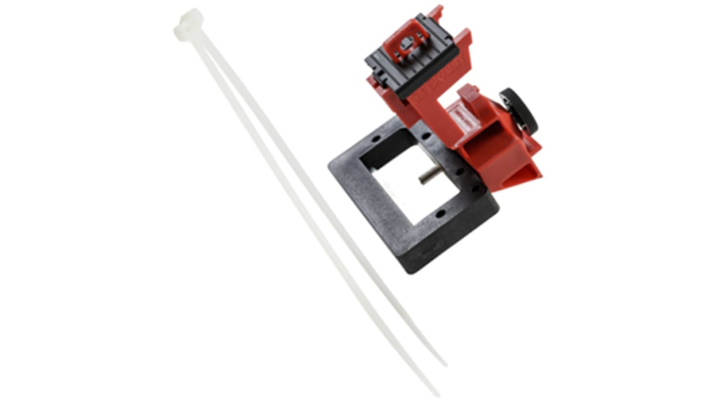 Brady Red Glass Fibre Reinforced Plastic Breaker lockout, 7.37mm Shackle