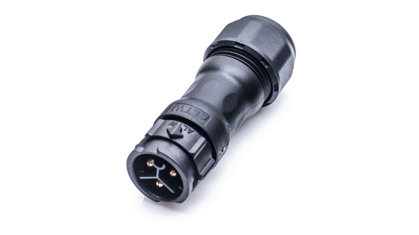 Amphenol Industrial Circular Connector, 3 Contacts, Cable Mount, Plug, Male, IP68, X-Lok Series