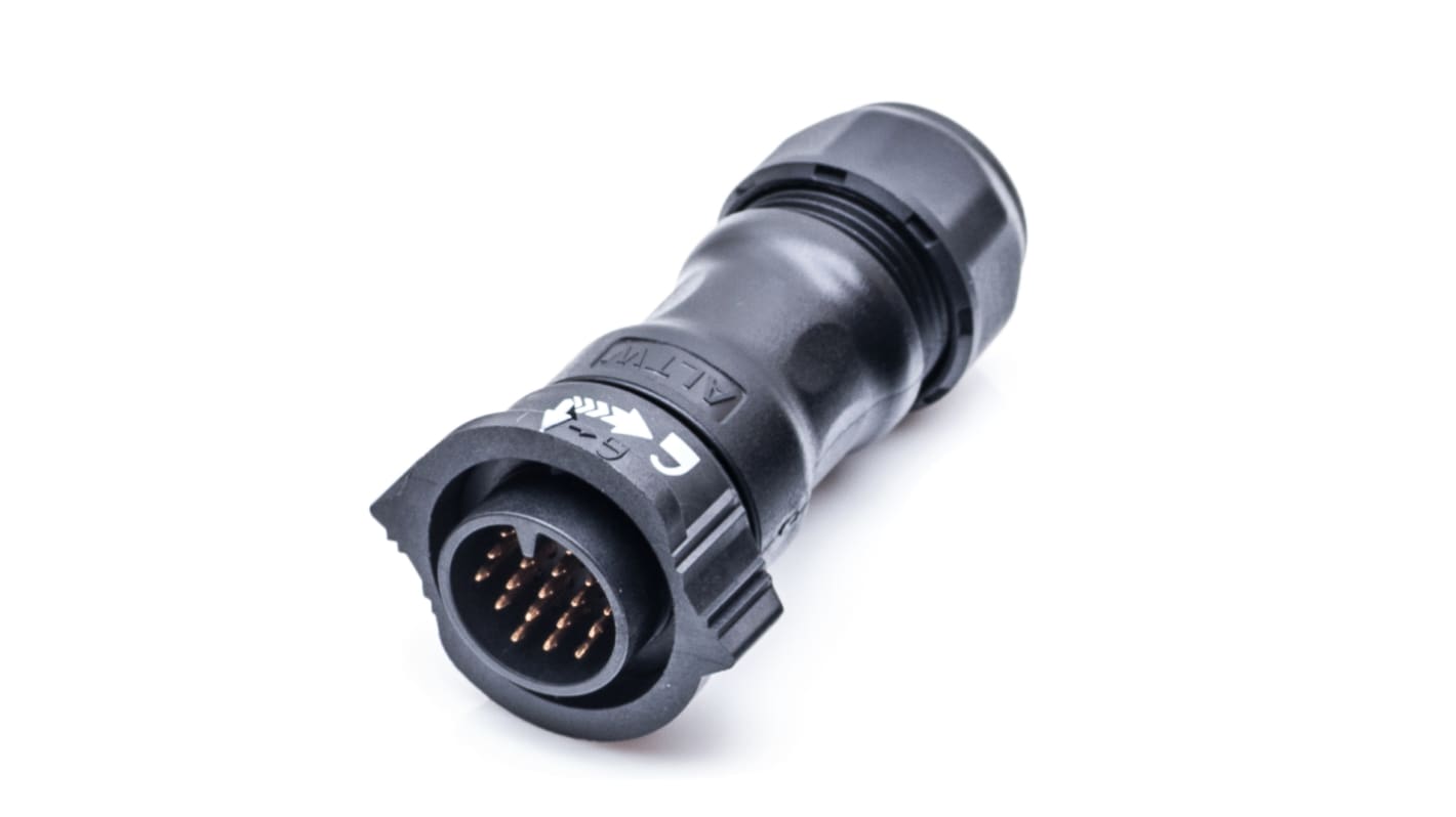 DD12BFMAQL8SP0 Amphenol Industrial Circular Connector, 12 Contacts