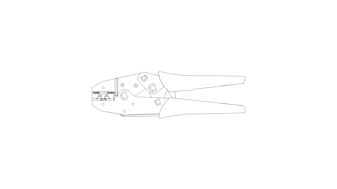 Amphenol Industrial X-Lok Hand Crimp Tool for X-Lok Crimp Terminals