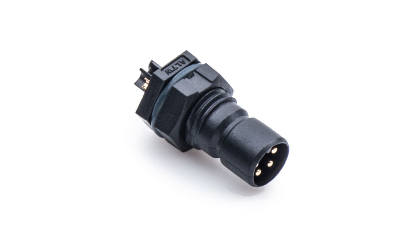 Amphenol Industrial Connector, 5 Contacts, Cable Mount, Plug, Male, IP68, Q8DU Series