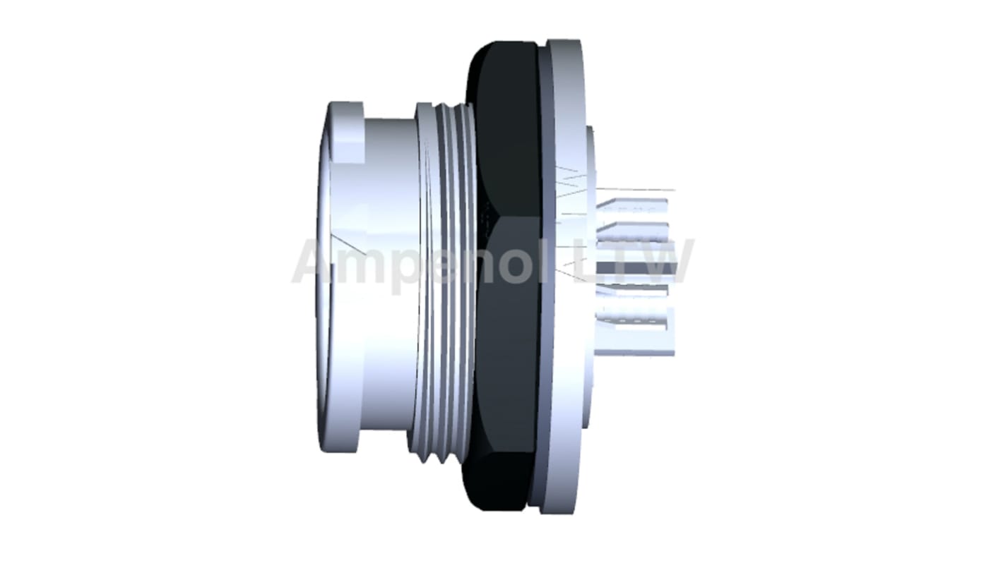 Conector circular Amphenol Industrial hembra serie X-Lok de 5 vías hembra, Montaje frontal, IP68