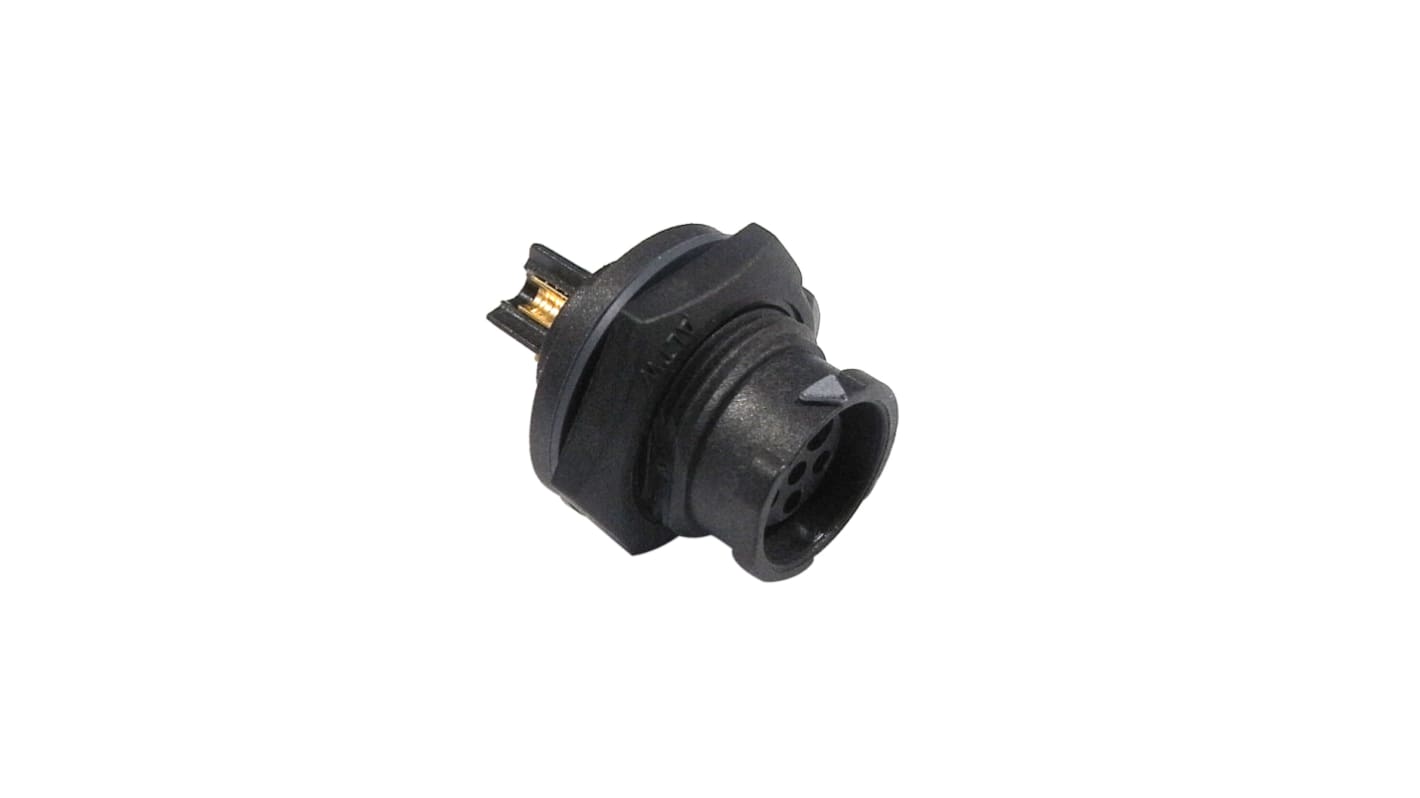 Conector circular Amphenol Industrial hembra serie X-Lok de 8 vías hembra, Montaje trasero, IP68