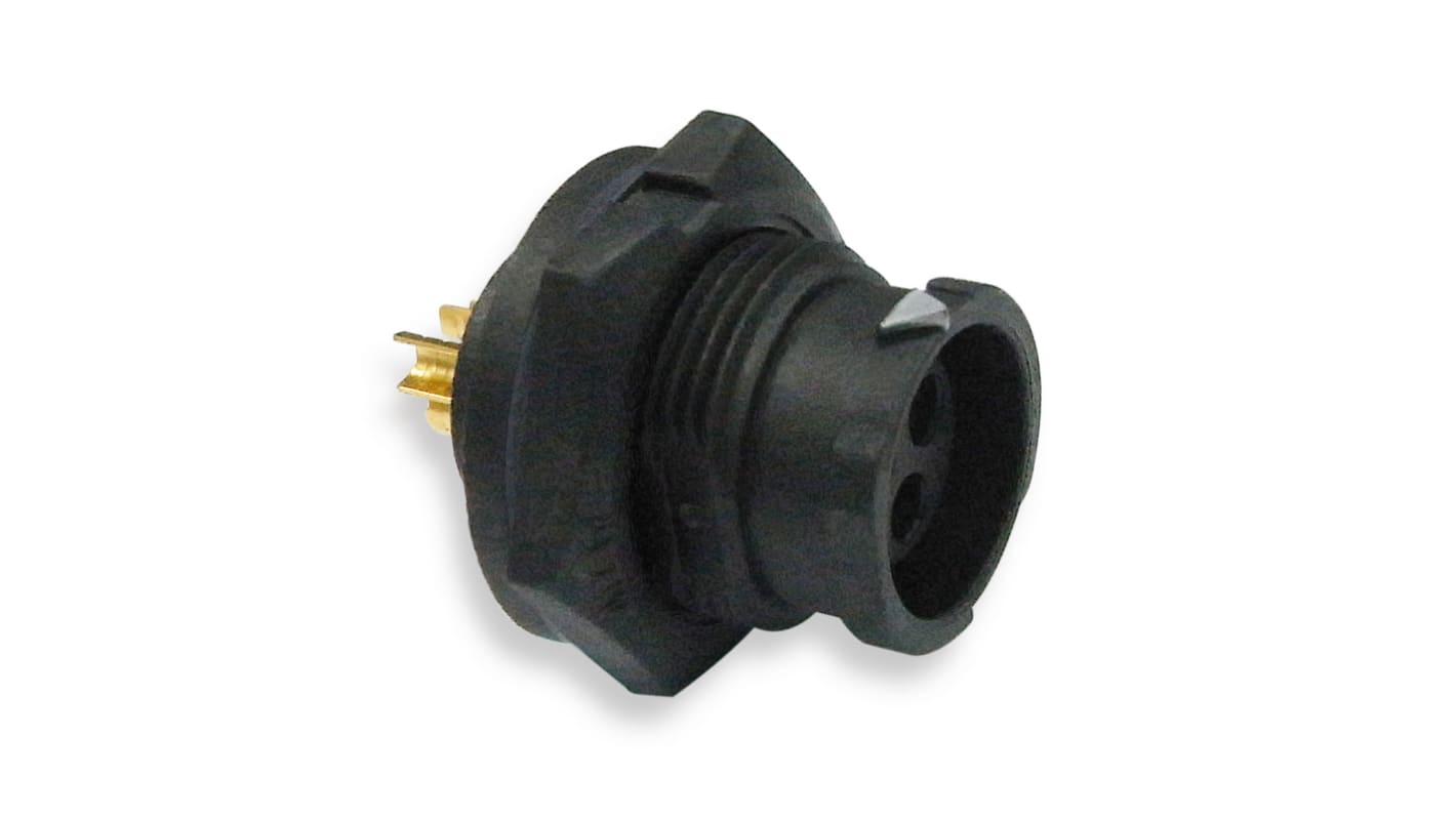 Amphenol Industrial Connector, 3 Contacts, Cable Mount, Socket, Female, IP68, BB Series