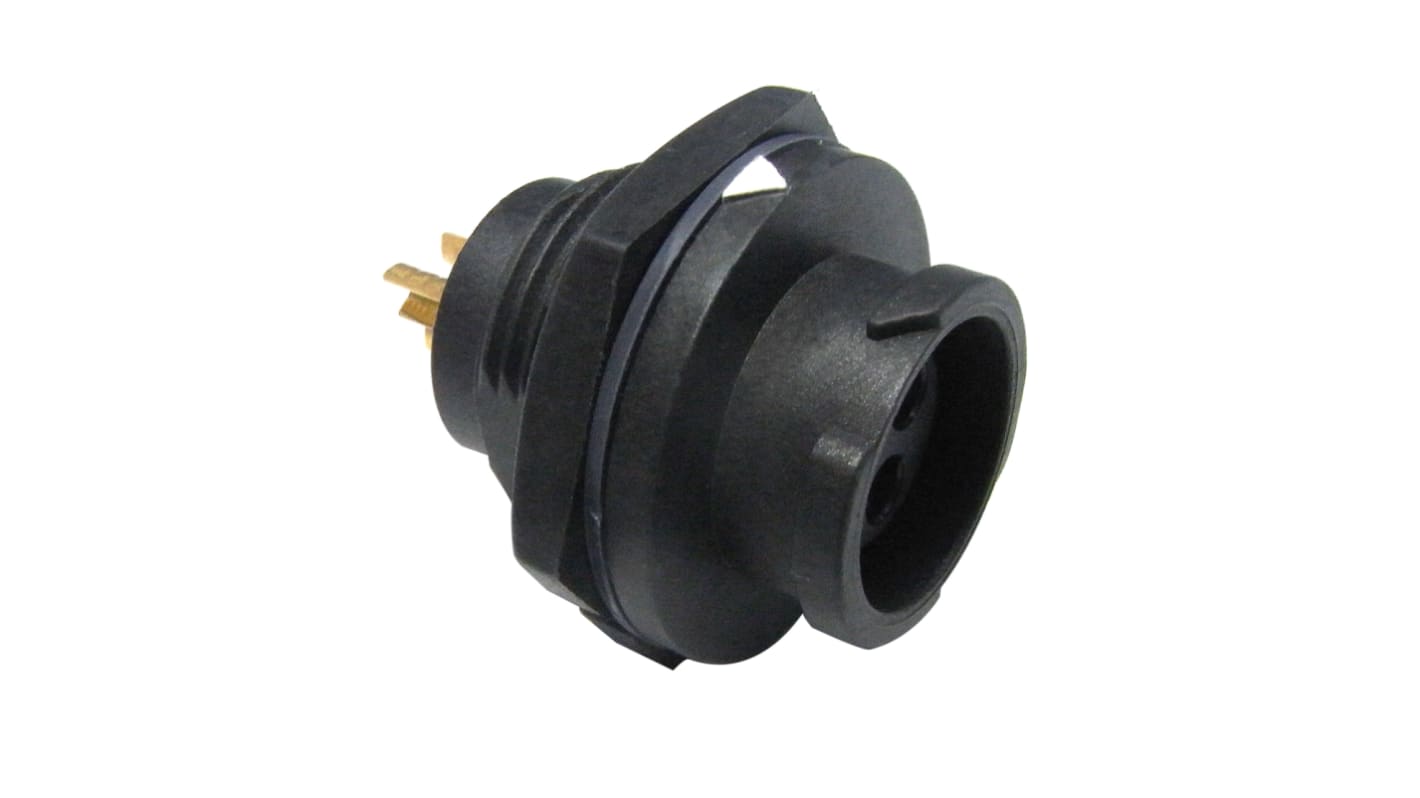 Conector circular Amphenol Industrial macho serie X-Lok de 10 vías macho, Montaje trasero, IP68