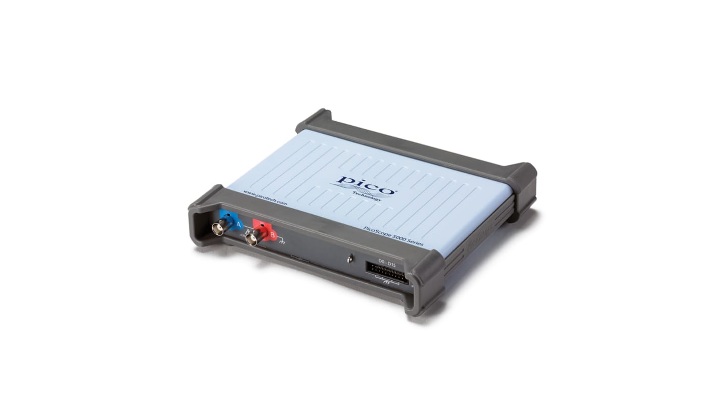 Osciloscopio basado en PC Pico Technology 5243D MSO, canales:2 A, 16 D, 100MHZ, interfaz CAN, LIN, RS232, RS422, RS485,