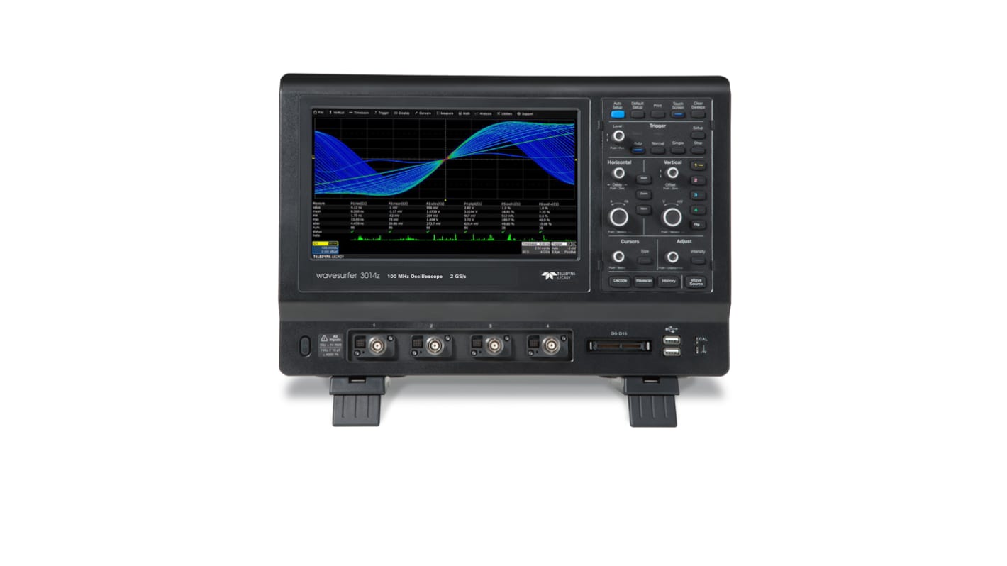 Osciloscopio de banco Teledyne LeCroy WaveSurfer 3014z COMPLETAMENTE CARGADO, canales:4 A, 100MHZ, pantalla de 10.1plg,