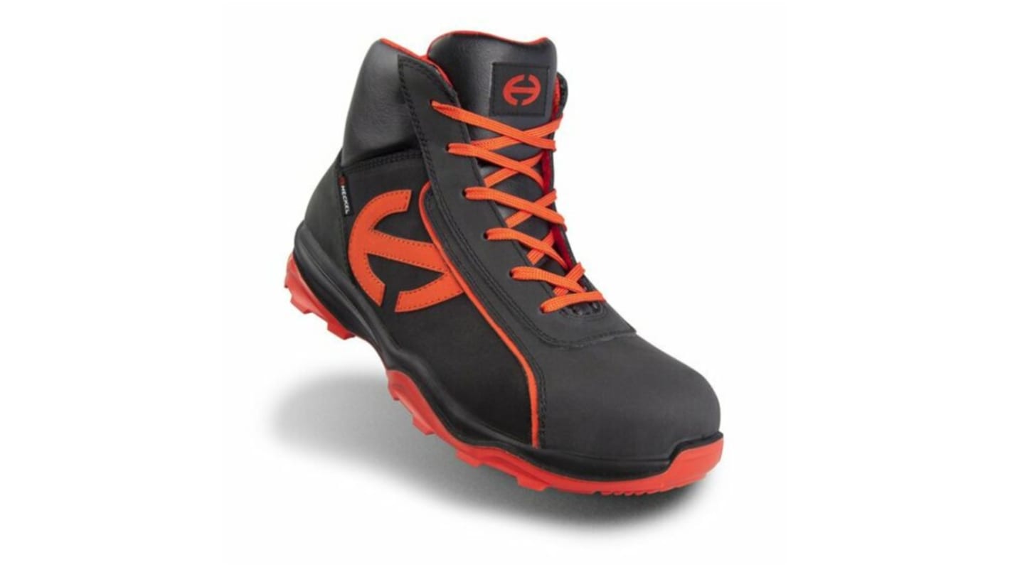 Botas de seguridad Heckel, serie RUN-R 300 de color Negro, rojo, talla 37, S3 SRC