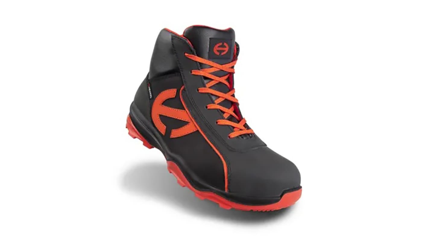 Botas de seguridad Heckel, serie RUN-R 300 de color Negro, rojo, talla 38, S3 SRC