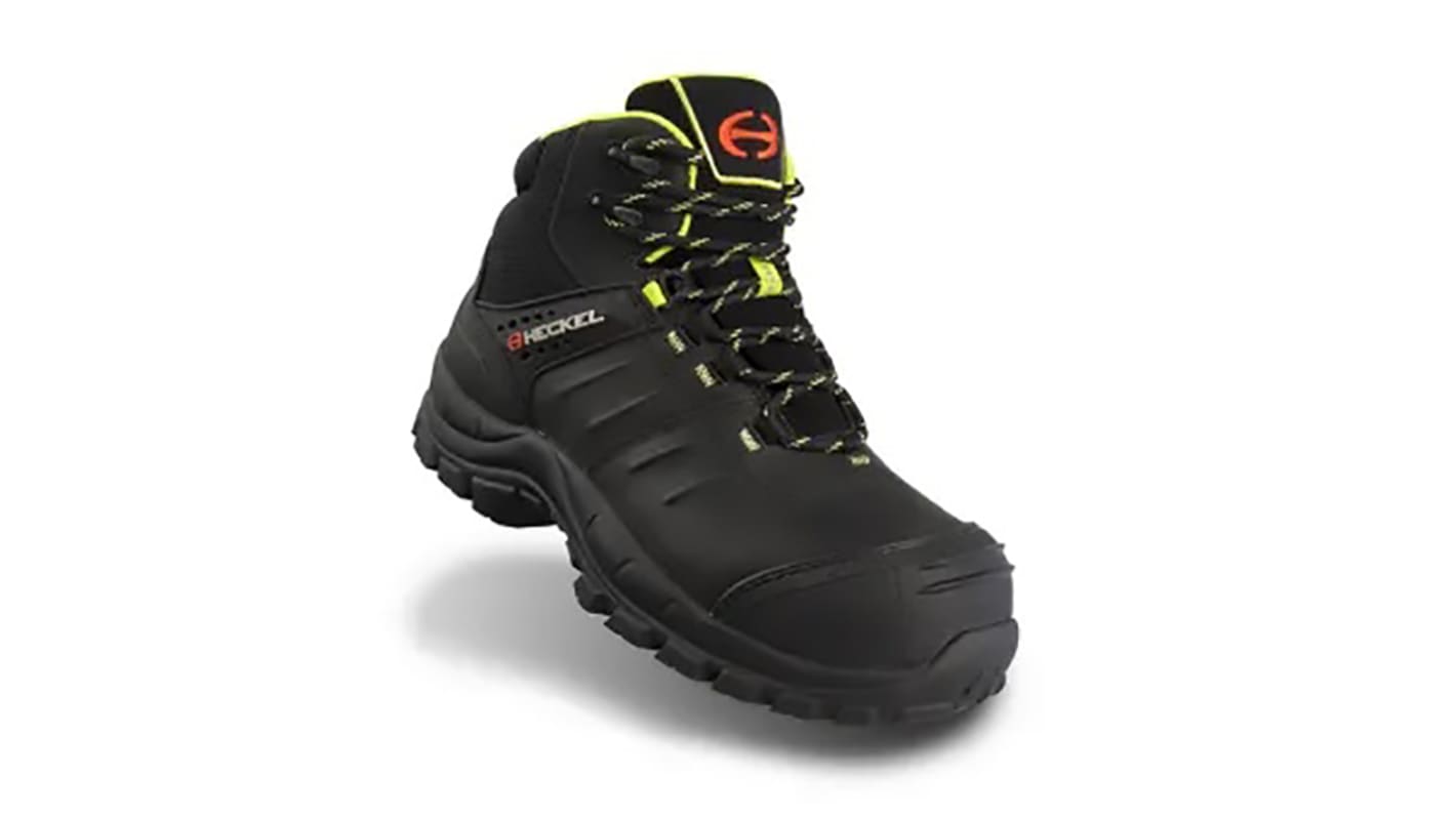 Heckel Maccrossroad 2.0 EN20345 S3, Unisex Sicherheitsstiefel Schwarz, mit Zehen-Schutzkappe, Größe 37 / UK 4