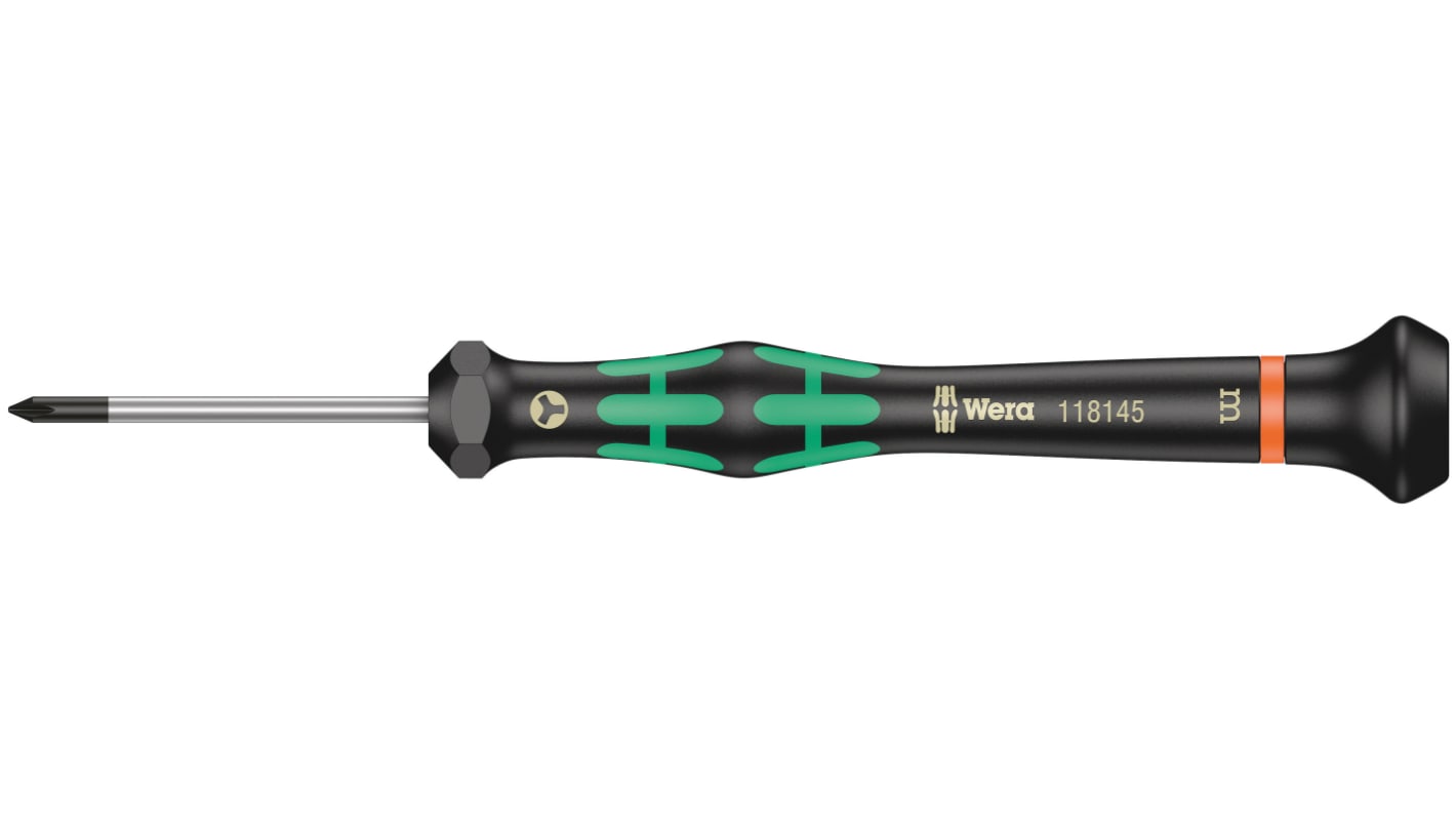 Wera Phillips Precision Screwdriver, M Tip, 40 mm Blade, 137 mm Overall