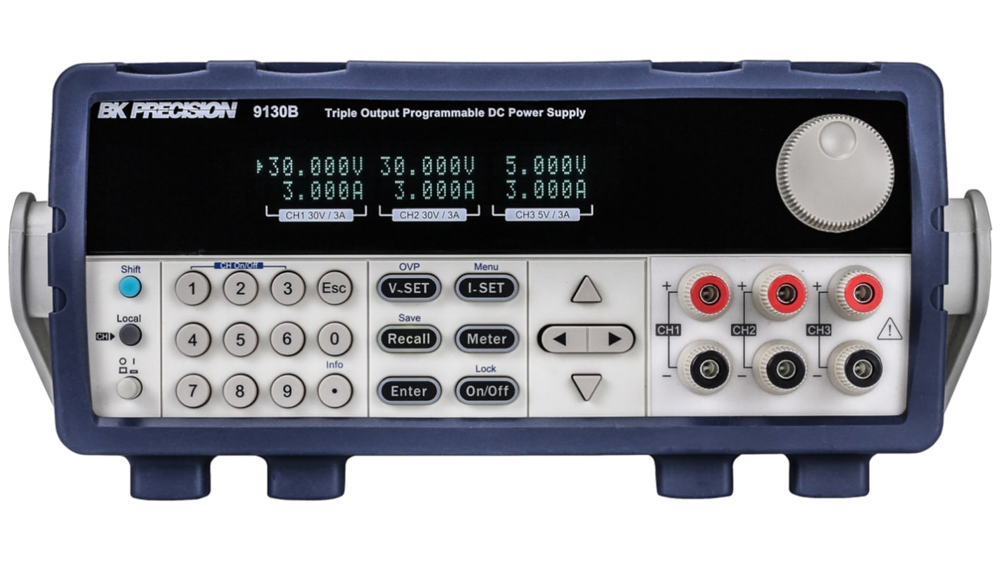 BK Precision Digital Bench Power Supply, 60V, 3A, 3-Output, 375W