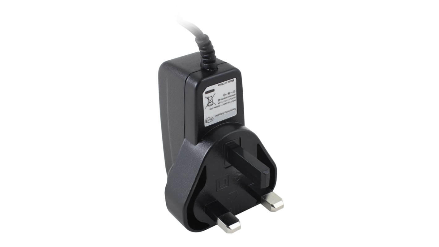 RS PRO Steckernetzteil AC/DC-Adapter 6W, 100V ac, 24V dc / 250mA, UK-Netzstecker