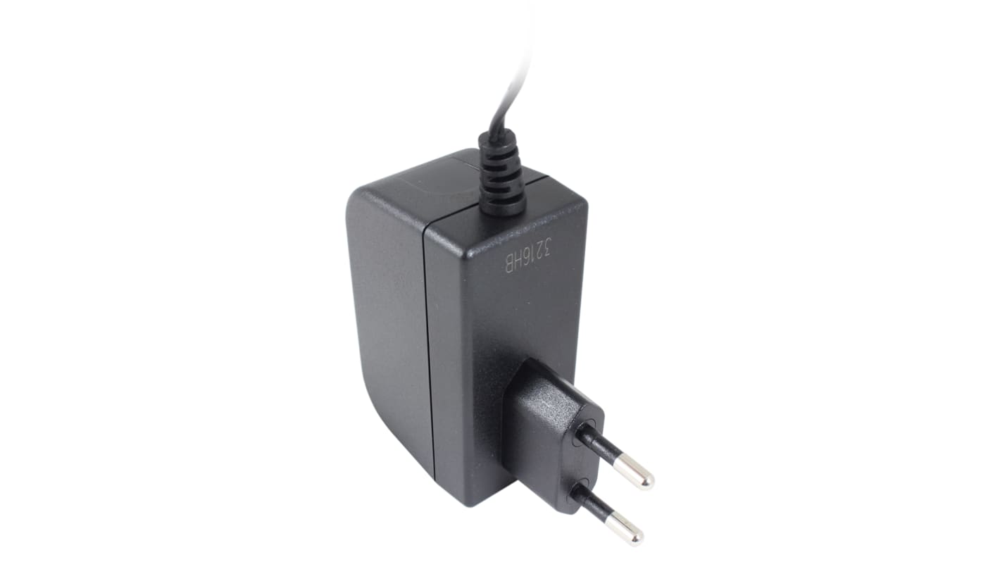 Adaptador AC/DC RS PRO 100V ac, 9V dc, 1 salida, Adaptador ac/dc, 660mA, 6W, Tipo C Regulable