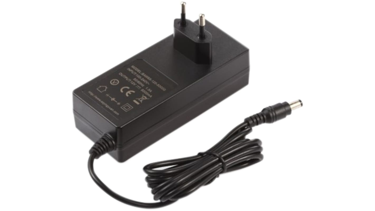 RS PRO 15W Plug-In AC/DC Adapter 5V dc Output, 3A Output