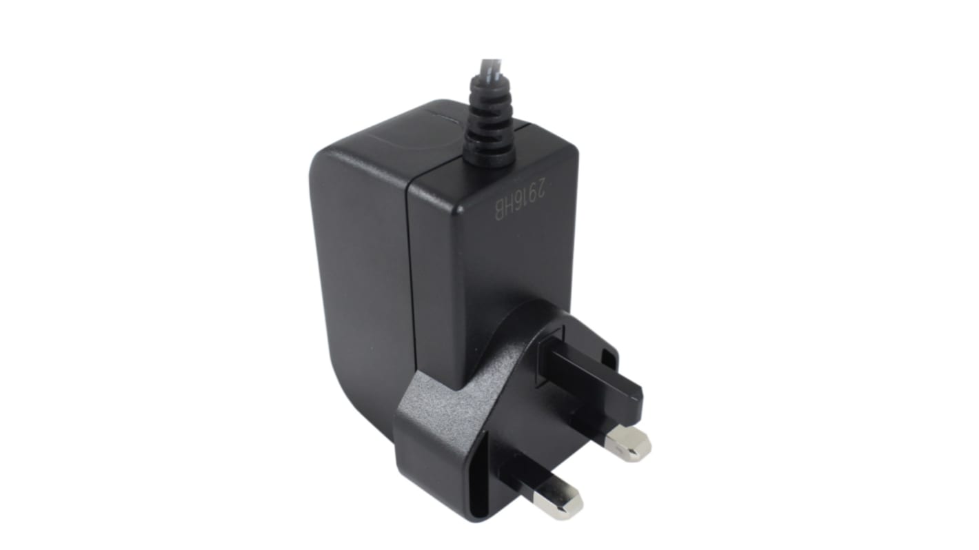 RS PRO Steckernetzteil AC/DC-Adapter 24W, 100V ac, 12V dc / 2A, UK-Netzstecker