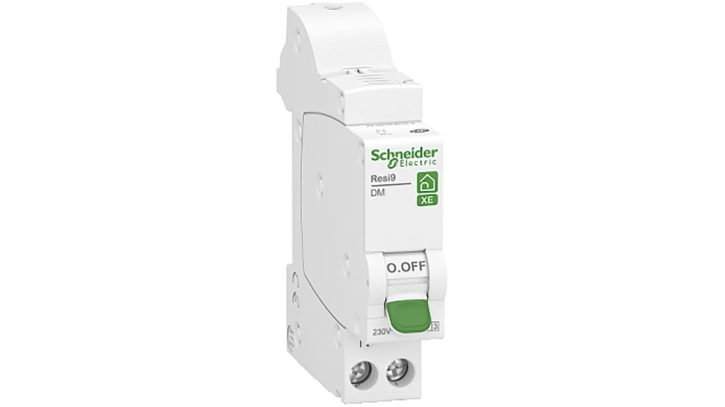 Disjoncteur Schneider Electric Resi9 XE DM 1P, 32A, pouvoir de coupure 3000 A @ 230 V c.a., montage rail DIN