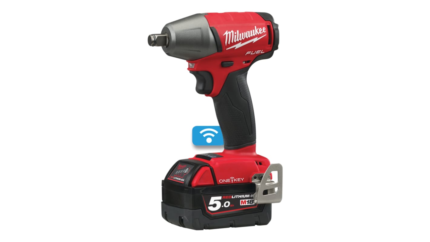 Milwaukee 1/2 in 18V, 5Ah Cordless Impact Wrench