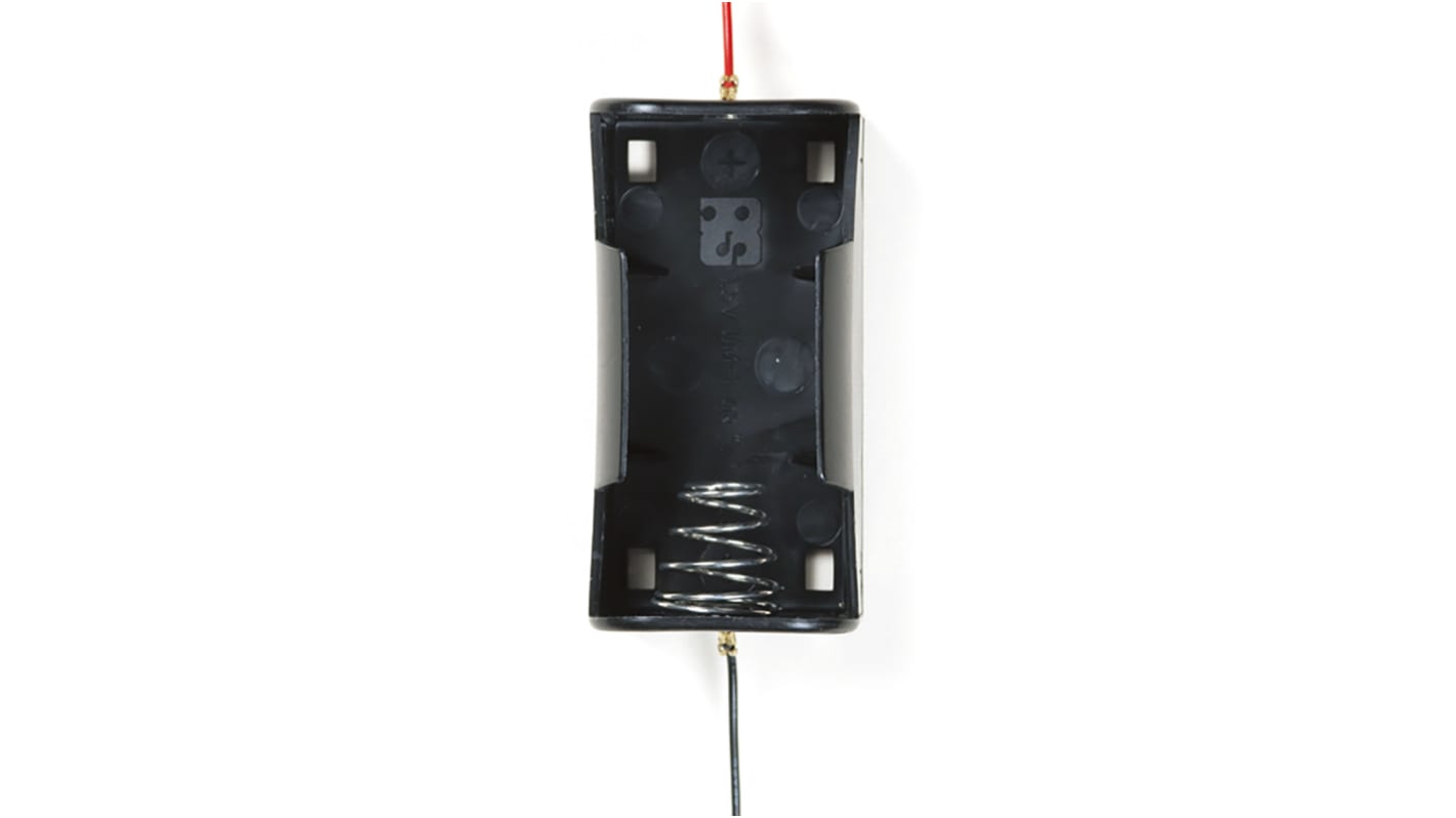 Takachi Electric Industrial D Battery Holder, Button & Leaf Spring Contact