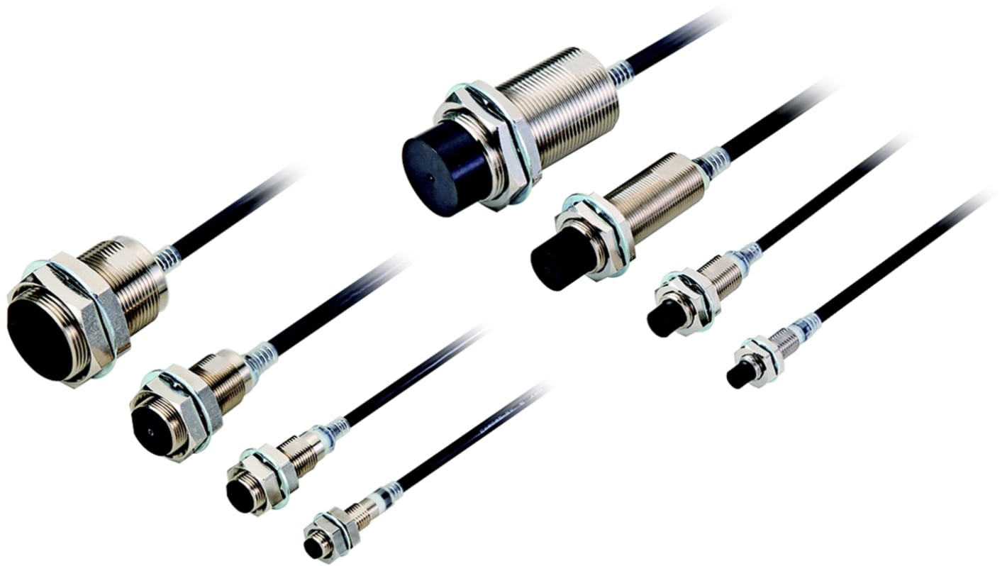 Omron E2E-NEXT Series Inductive Barrel-Style Proximity Sensor, M12 x 1, 7 mm Detection, 10 → 30 V dc, IP67