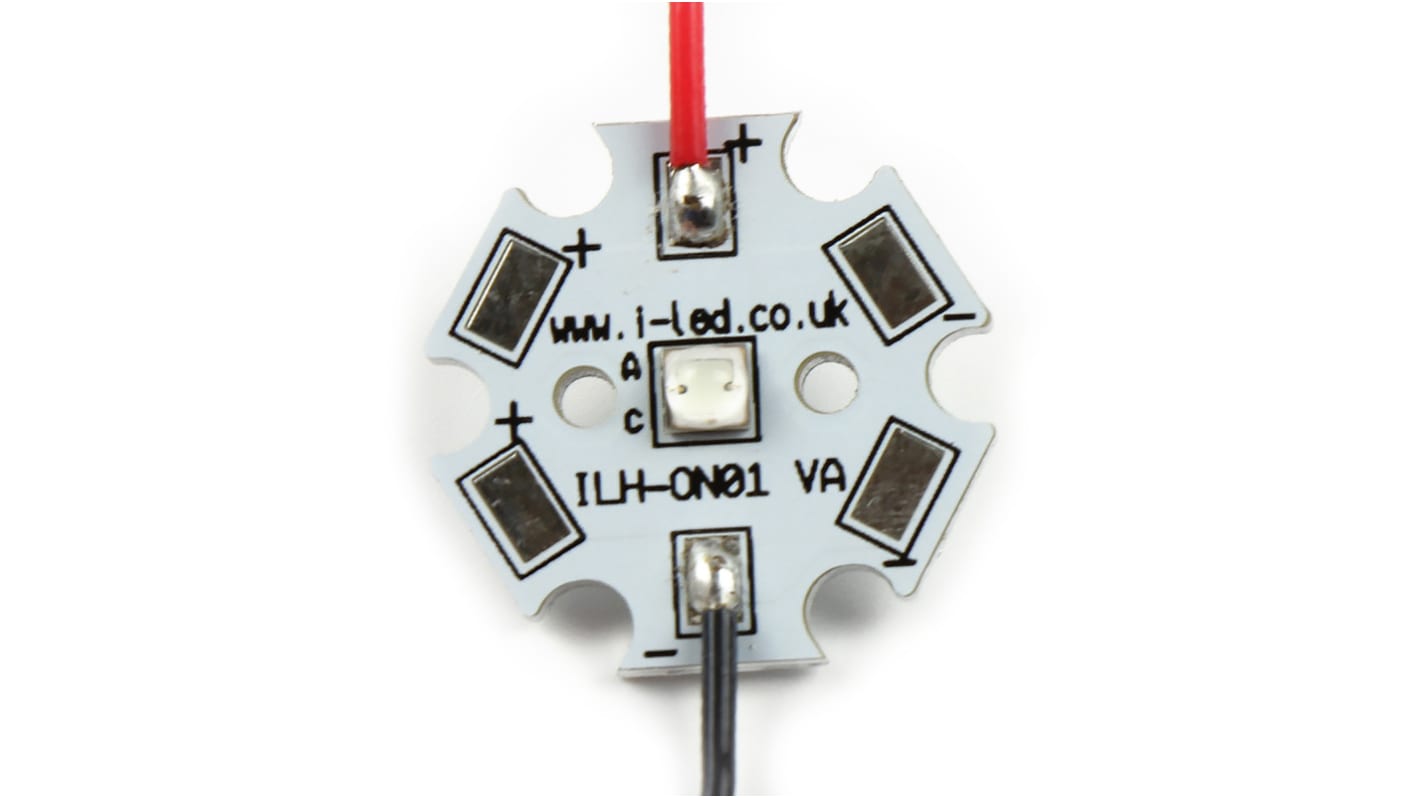ILS, LED-Array Weiß 2.7 → 3.2V, Ø 20mm 220 lm-Typ, 5000K 2mm Aluminium