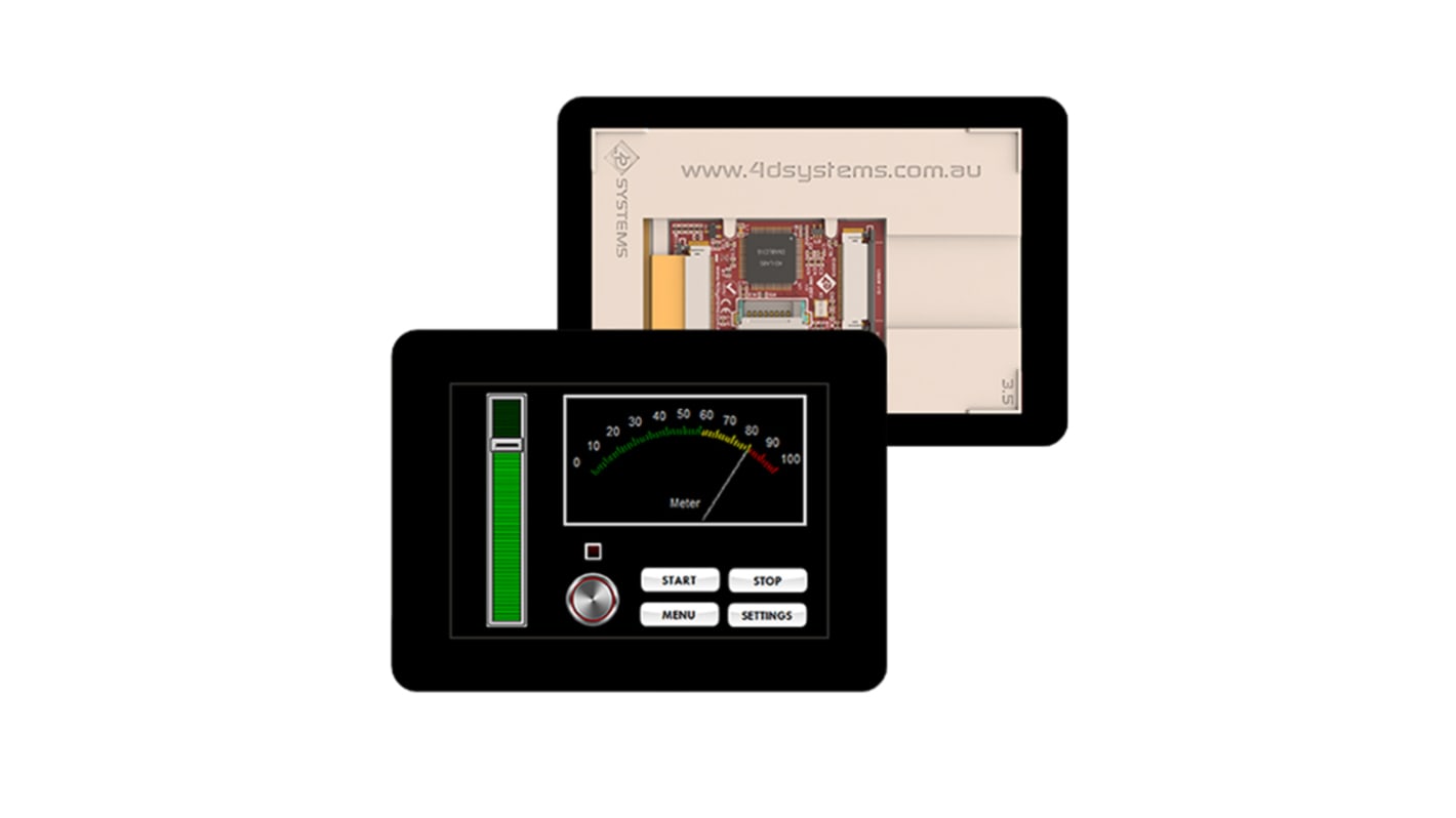 Scheda display 4D Systems, Touchscreen resistivo da 3.5poll.