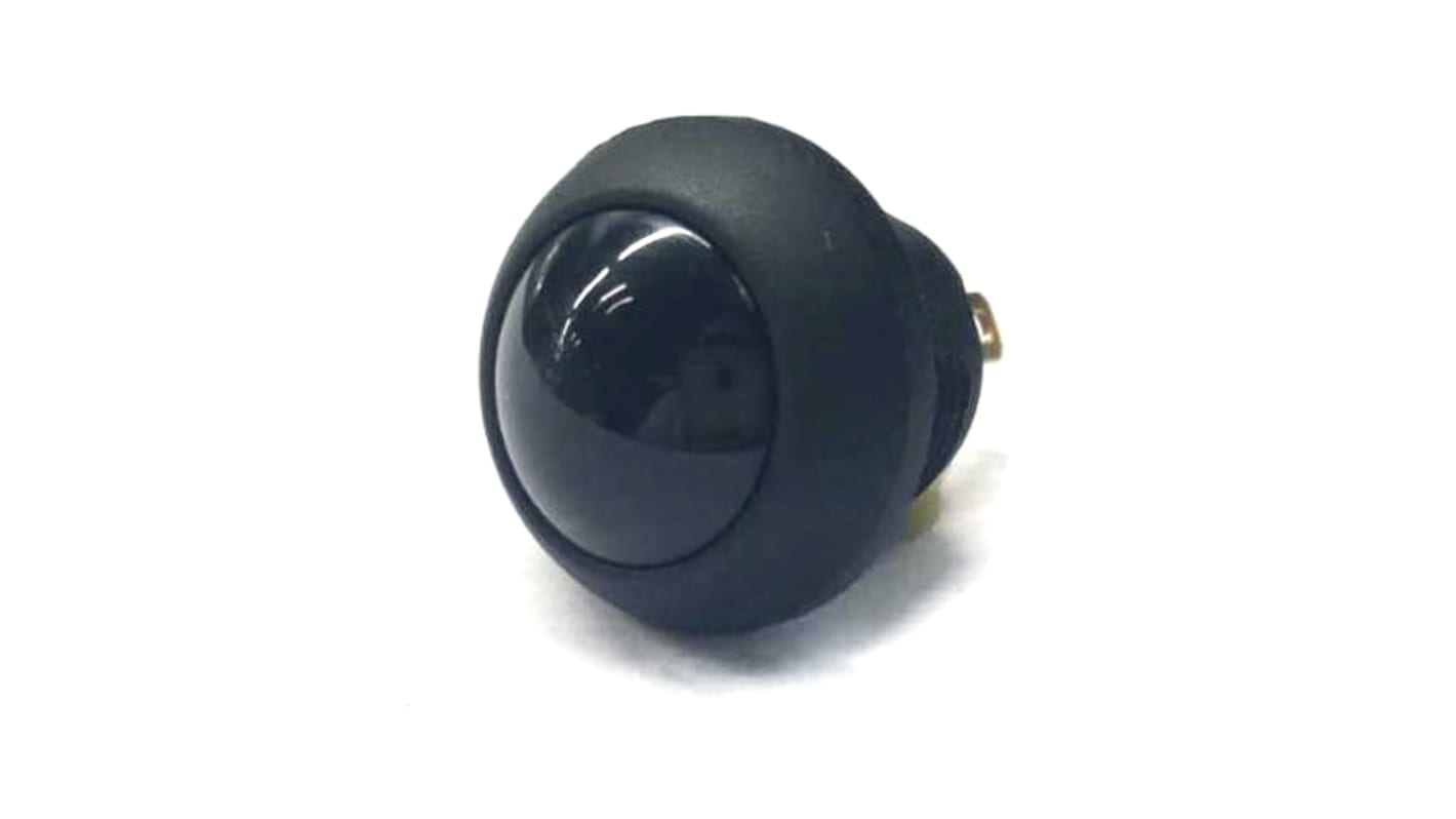 RS PRO Miniature Push Button Switch, 13.6mm Cutout, SPST, 125 V ac @ 125 mA, 32 V ac @ 400 mA, 50 V dc @ 200 mA, IP68