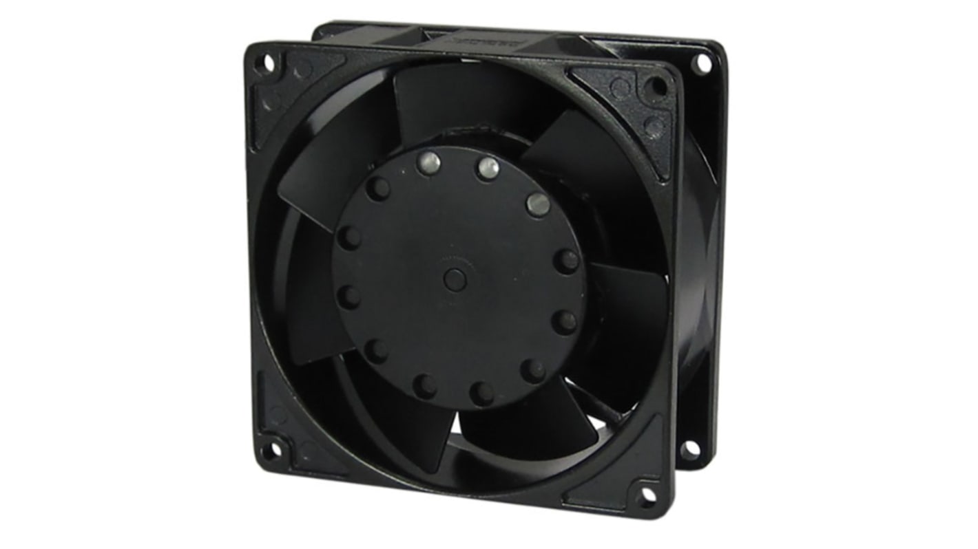 RS PRO Axial Fan, 230 V ac, AC Operation, 56m³/h, 13W, IP55, 80 x 80 x 38mm