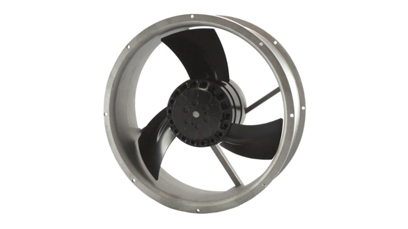 Ventilateur axial RS PRO 230 V c.a., 1580.1m³/h, 254 x 254 x 89mm, 105W, Dia. 254mm