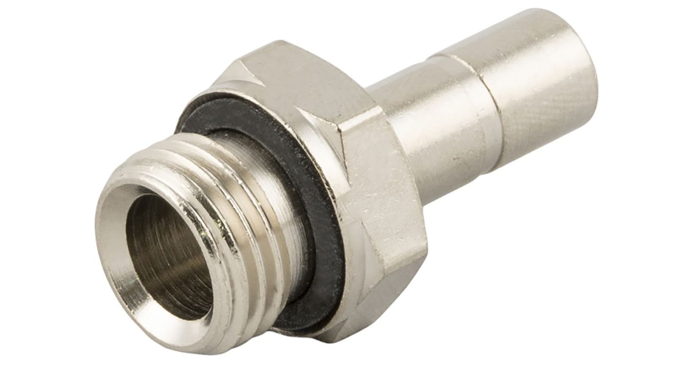 RS PRO Push-in Fitting, G 1/8 Male to Push In 6 mm, Threaded-to-Tube Connection Style