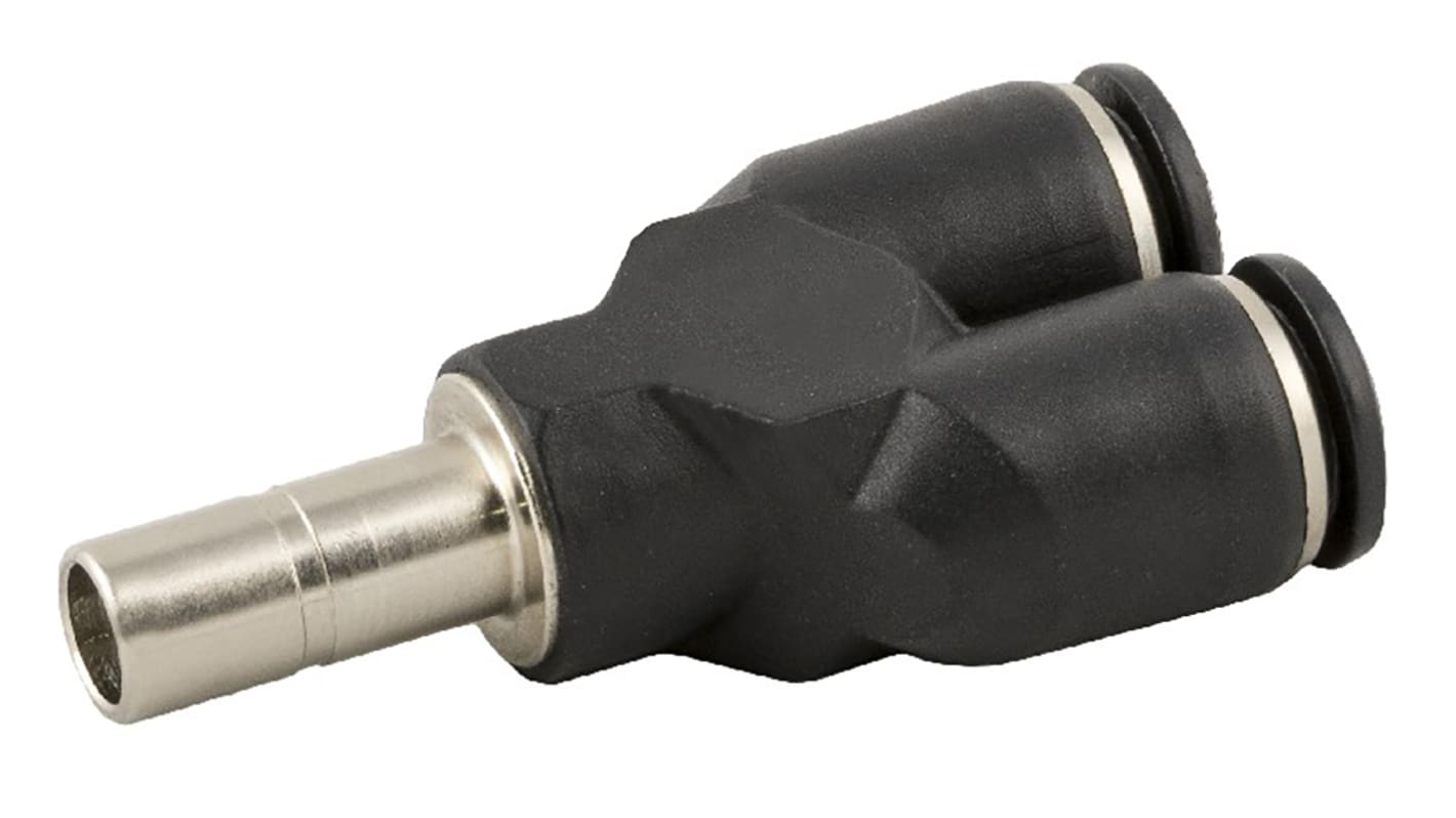 RS PRO Push-in Fitting, Push In 10 mm to Push In 8 mm, Tube-to-Tube Connection Style