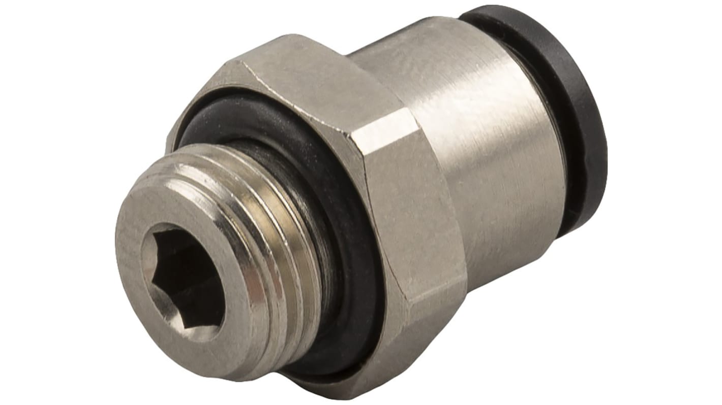 RS PRO Push-in Fitting, M5 Male to Push In 3 mm, Threaded-to-Tube Connection Style