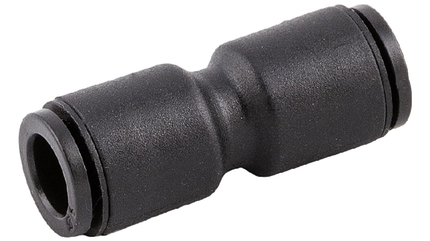 RS PRO Push-in Fitting, Push In 4 mm to Push In 4 mm, Tube-to-Tube Connection Style