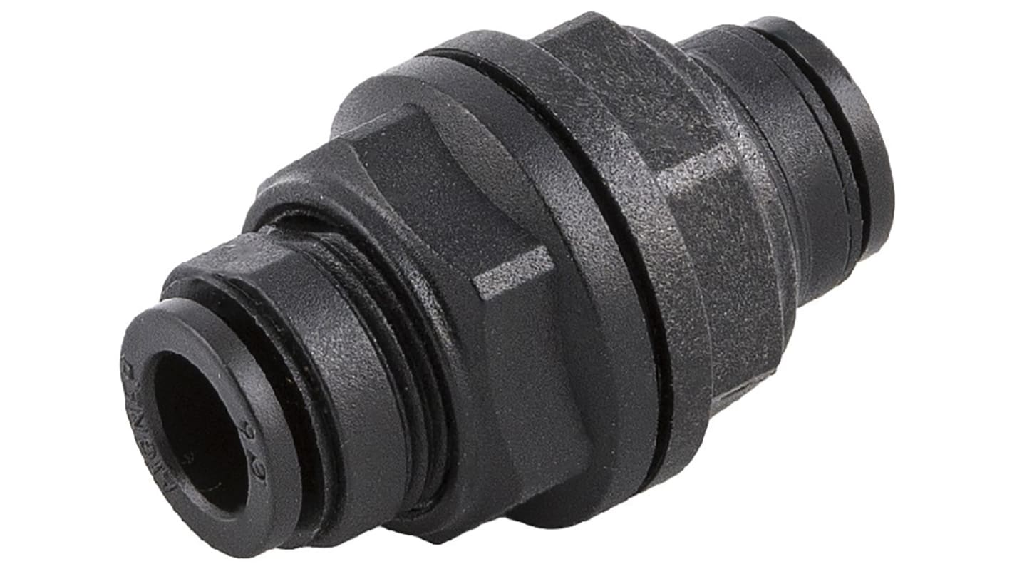 RS PRO Push-in Fitting, Push In 6 mm to Push In 6 mm, Tube-to-Tube Connection Style