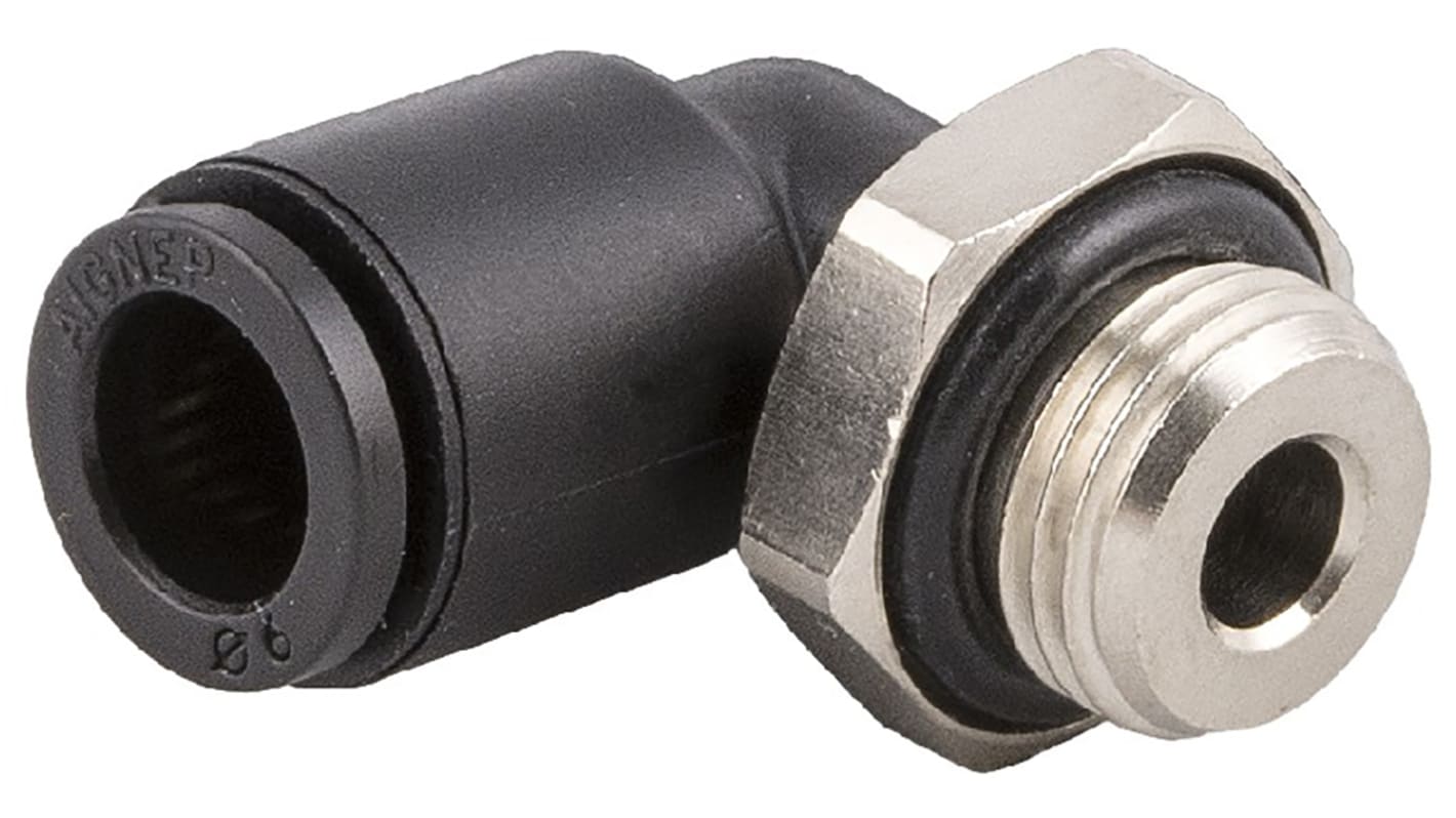 RS PRO Push-in Fitting, R 1/8 Male to Push In 4 mm, Threaded-to-Tube Connection Style