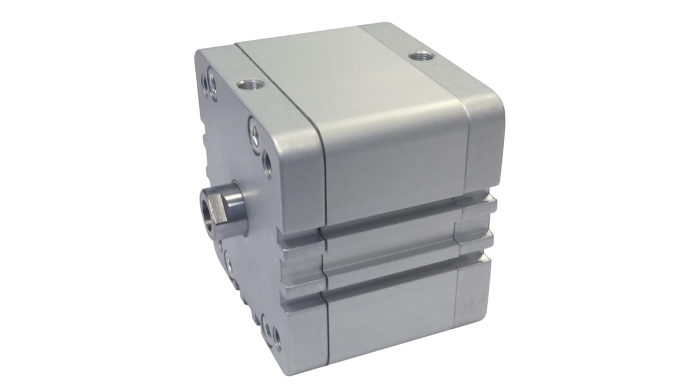 RS PRO Pneumatic Compact Cylinder - 40mm Bore, 80mm Stroke, Double Acting