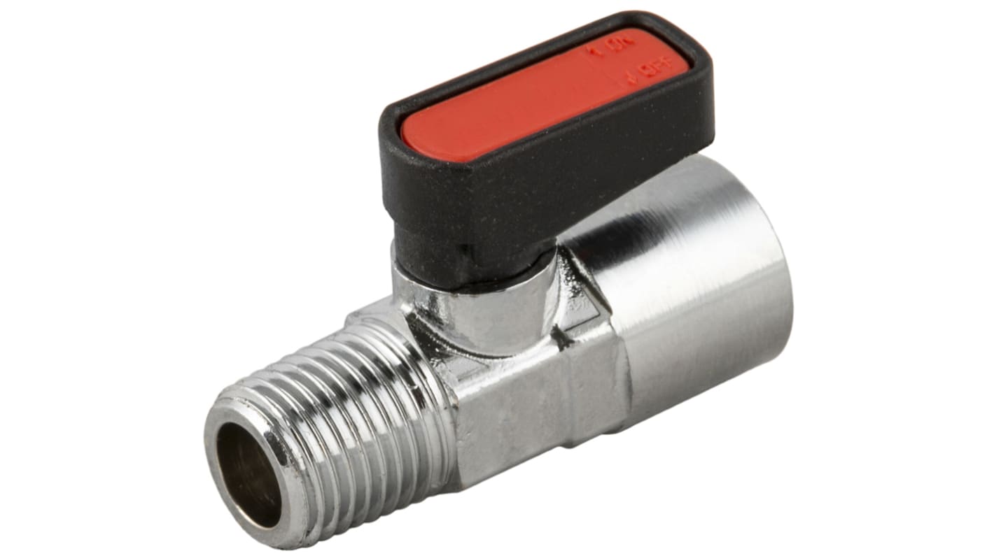 RS PRO Handle Micro Valve, R 1/4, 6.35mm