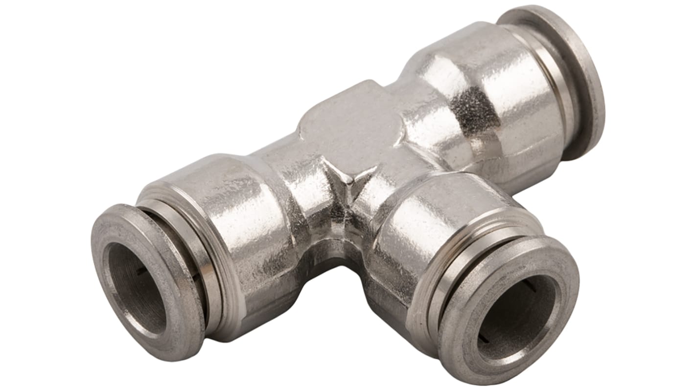 RS PRO Push-in Fitting, Push In 4 mm to Push In 4 mm, Tube-to-Tube Connection Style