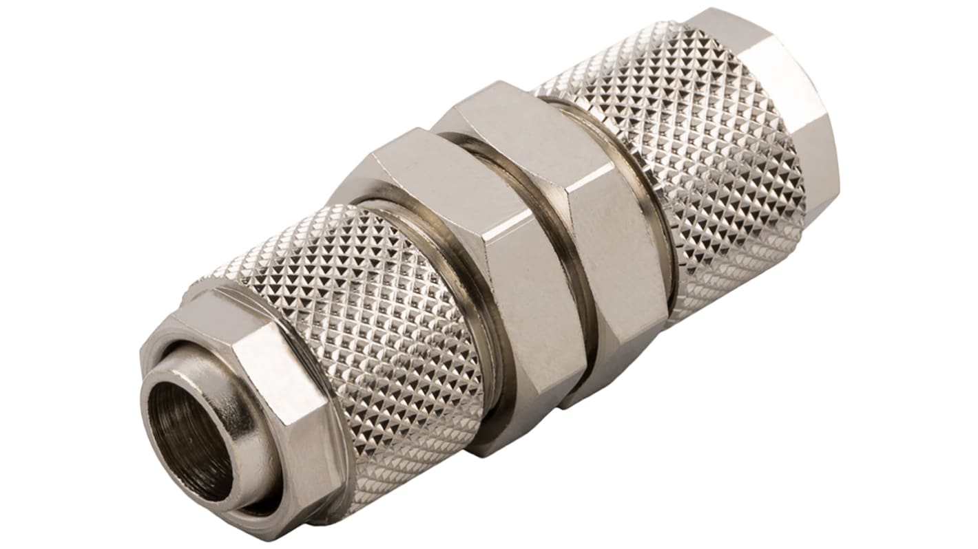 Racor roscado RS PRO, Conexión de tornillo prisionero, con. A Encaje a presión de 10 mm, con. B Encaje a presión de 10