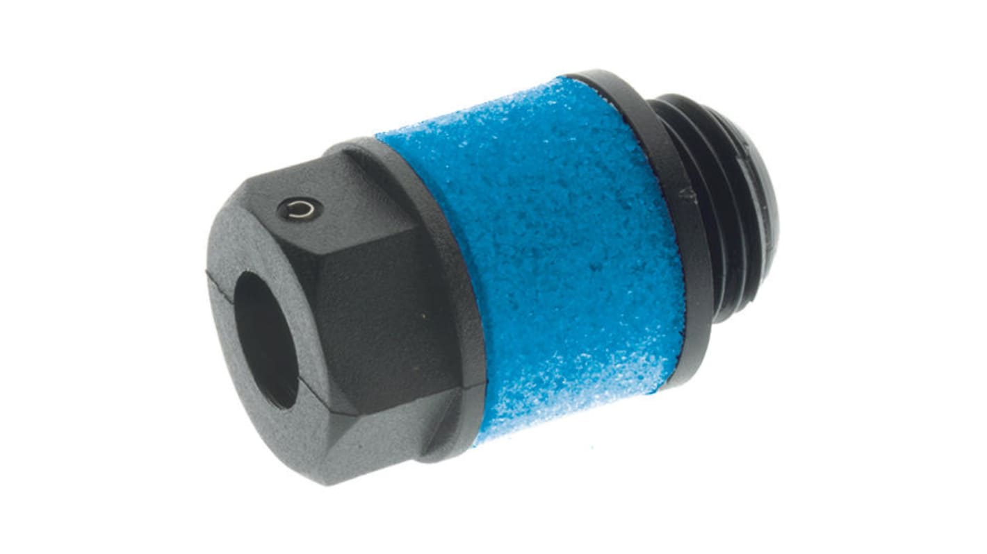 RS PRO PE 10bar Pneumatic Silencer, Threaded, 1/4 in Male RS