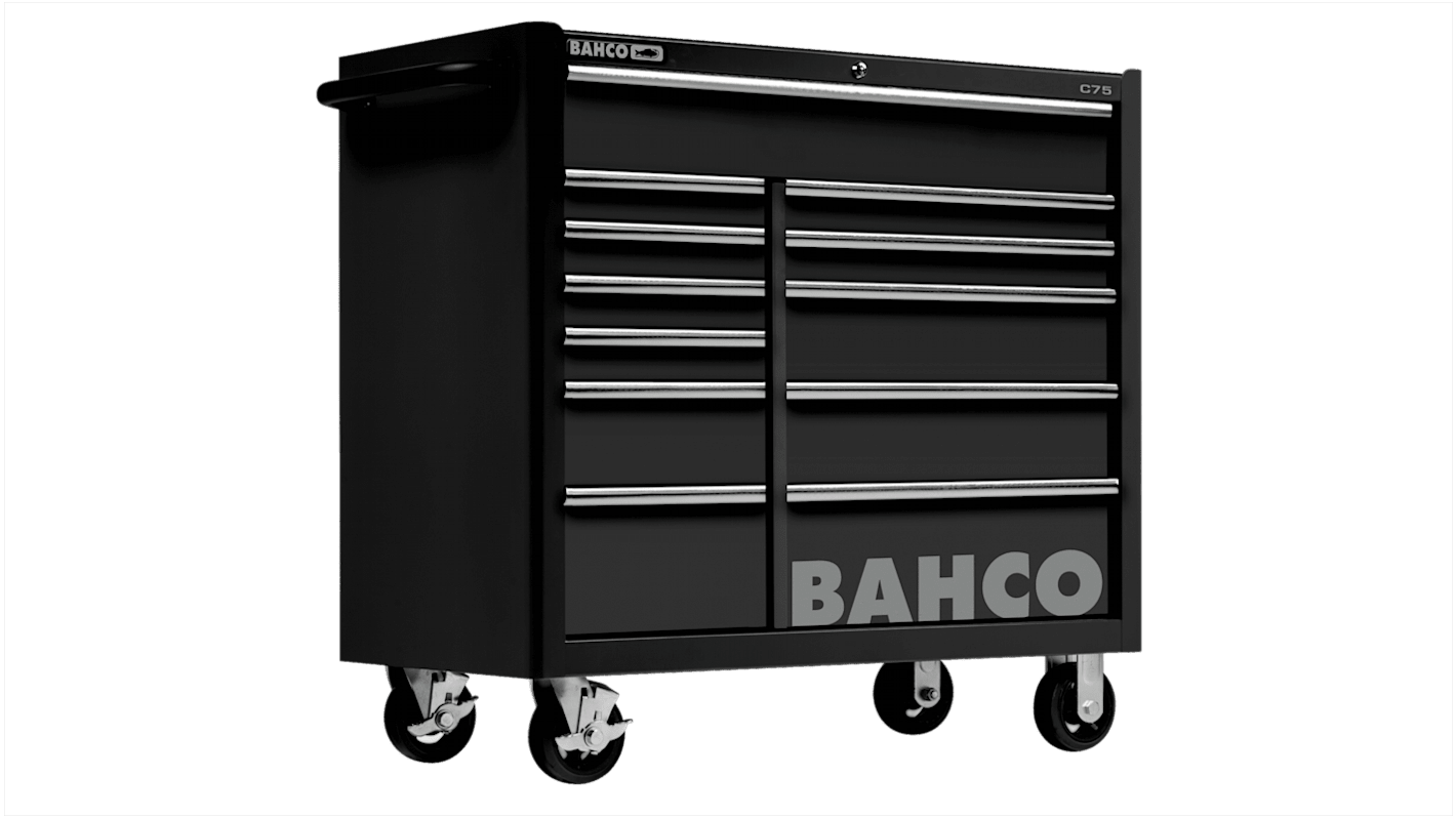 Bahco 12 drawer Stainless Steel Wheeled Tool Chest, 985mm x 1016mm x 501mm