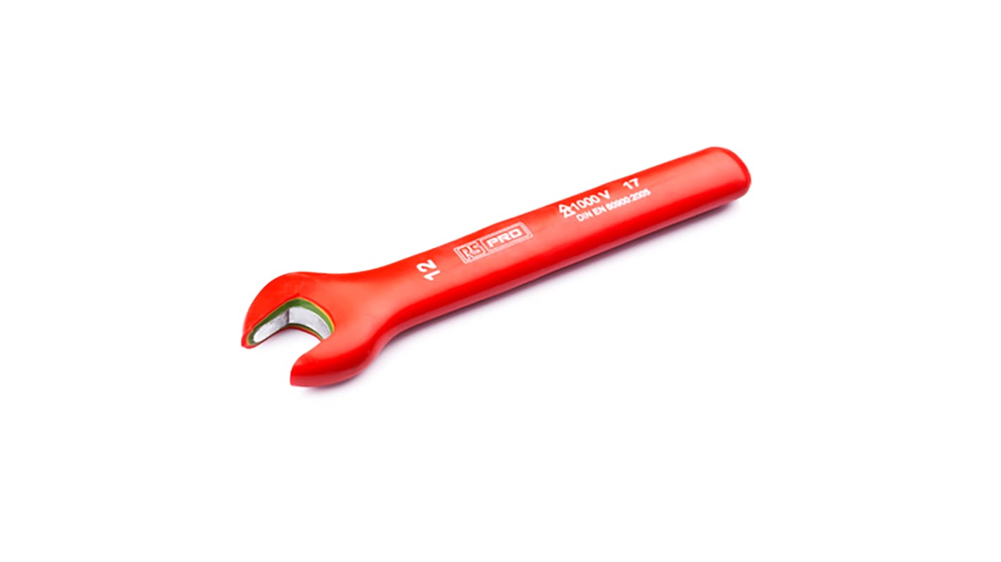 RS PRO Open Ended Spanner, 12mm, Metric, 125 mm Overall, VDE/1000V