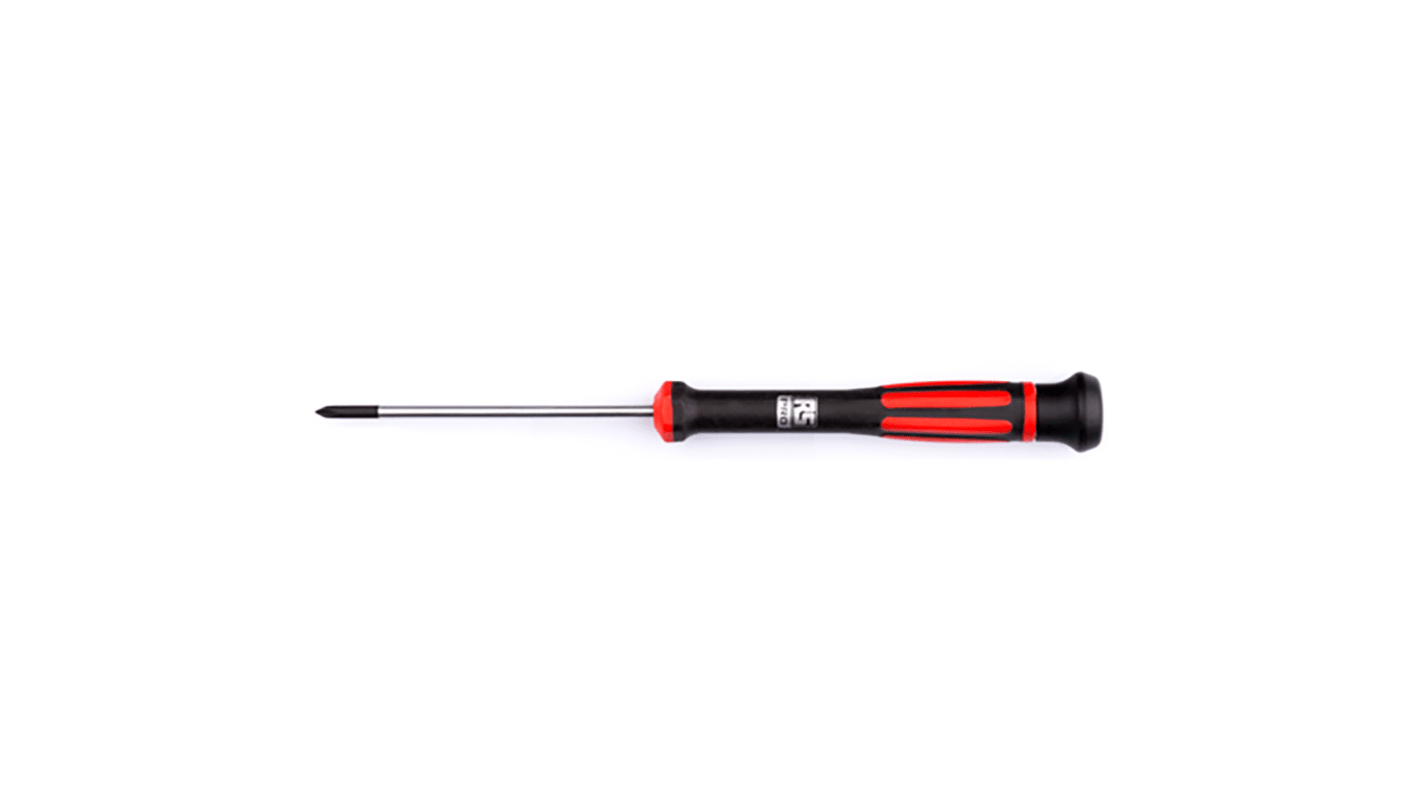 RS PRO PZ1 POZIDRIV® Präzisionsschraubendreher, CrVMo-Stahl / Klinge 80 mm