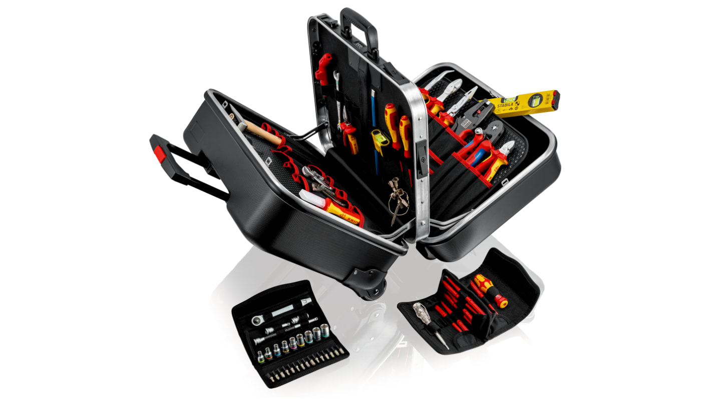 00 21 41 Knipex BIG Twin Move Plastic Tool Case 2 Wheels, 510 x 410 x