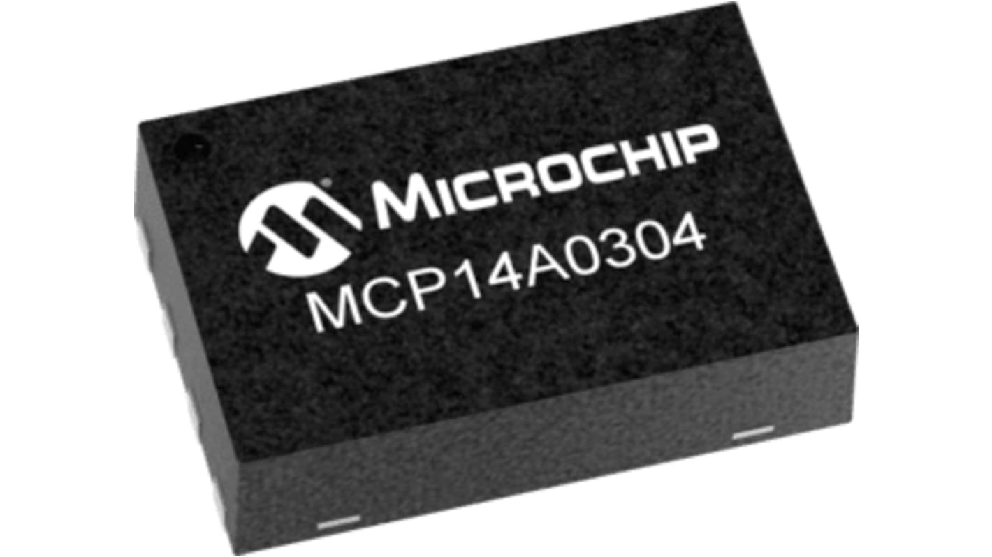 Microchip MOSFETゲートドライバ 3 A TDFN 2 8-Pin ローサイド 非反転 表面実装